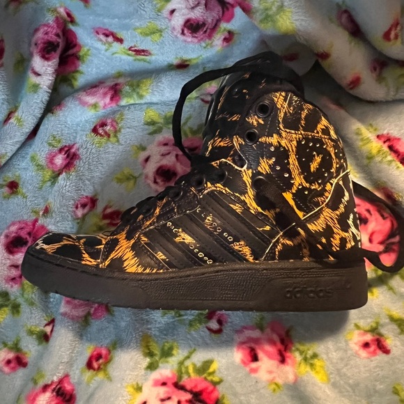 Rare Jeremy Scott x Adidas JS Instinct Hi Leopard Sneakers 4M/6W EUC - Picture 5 of 9